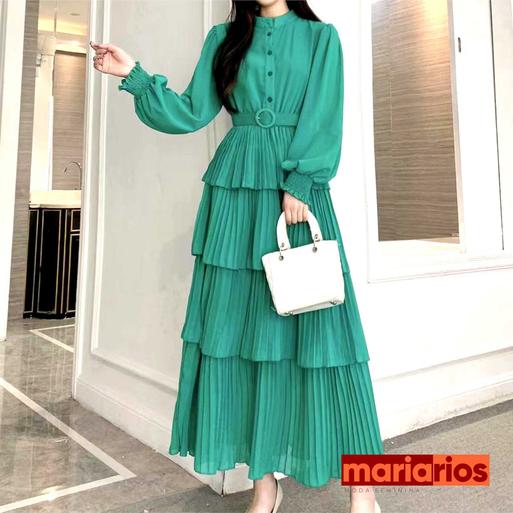 Vestido Maria Elma - Laranja