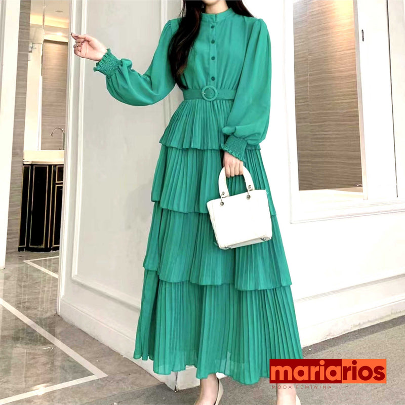 Vestido Maria Elma - Laranja
