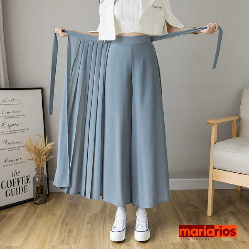 Saia Calça Envelope Maria Bella - Azul