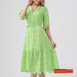 Vestido Laise Maria Brigite - Azul Claro