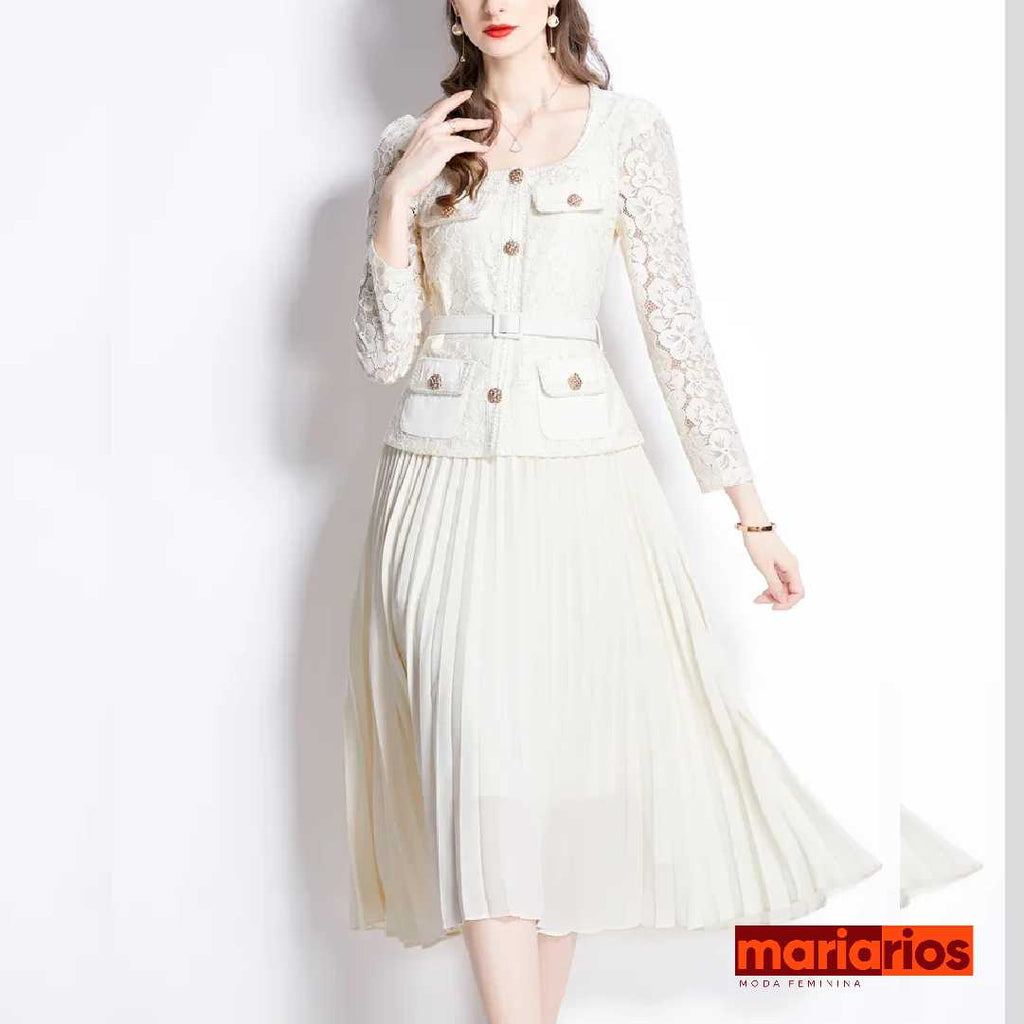 Vestido Maria Orla - Preto - Manga Curta