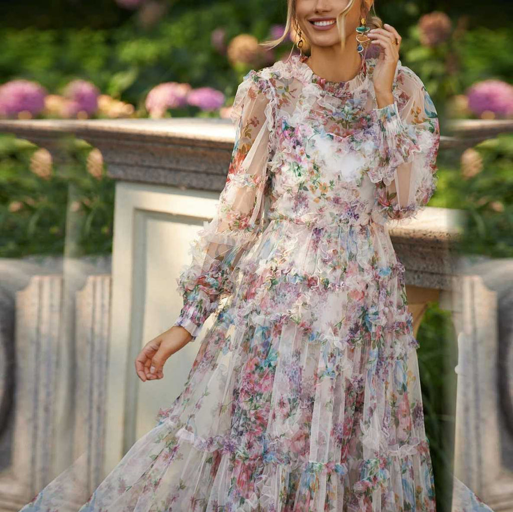 Vestido Maria Menina - Rosa - Tule