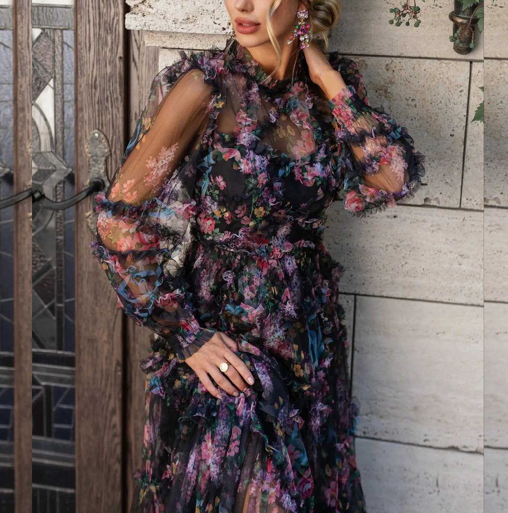 Vestido Maria Menina - Rosa - Tule