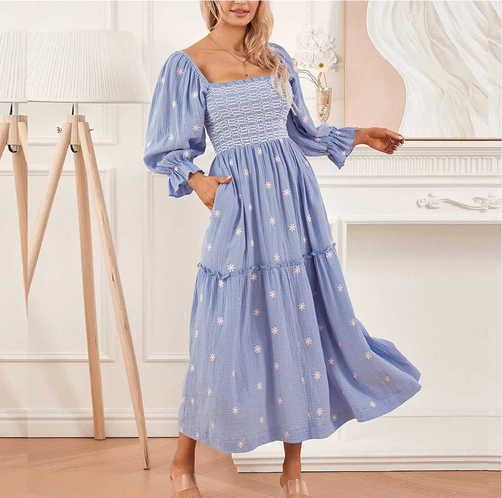 Vestido Maria Zilpa - Terracota - Margaridas