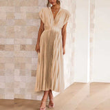 Vestido Maria Teodora - Plissado - Rosa Queimado