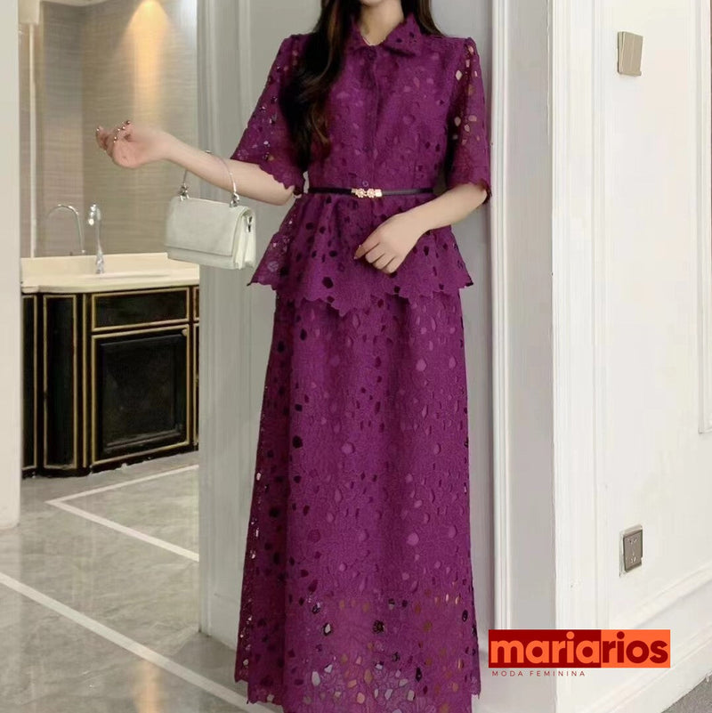 Conjunto Maria Gisele - Roxo