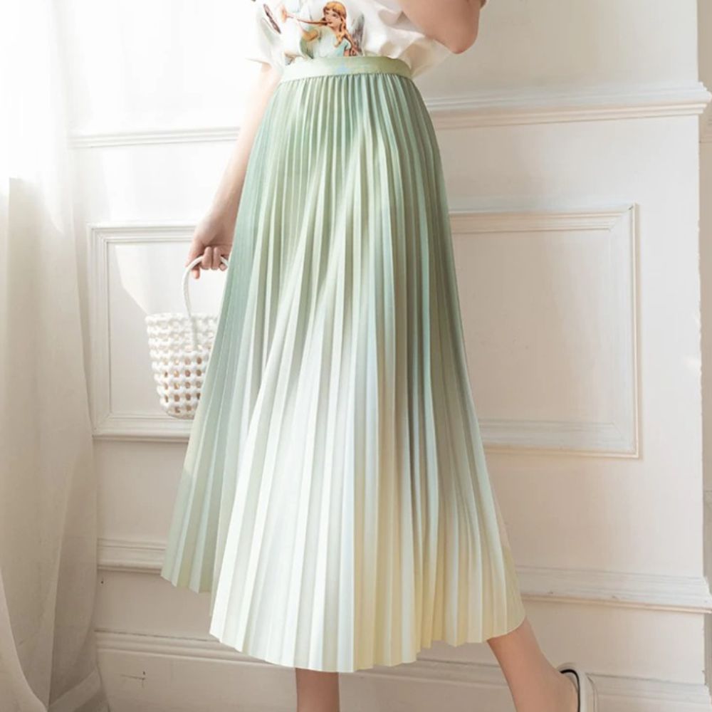 Saia Maria Serena - Plissada Degradê - Lilás