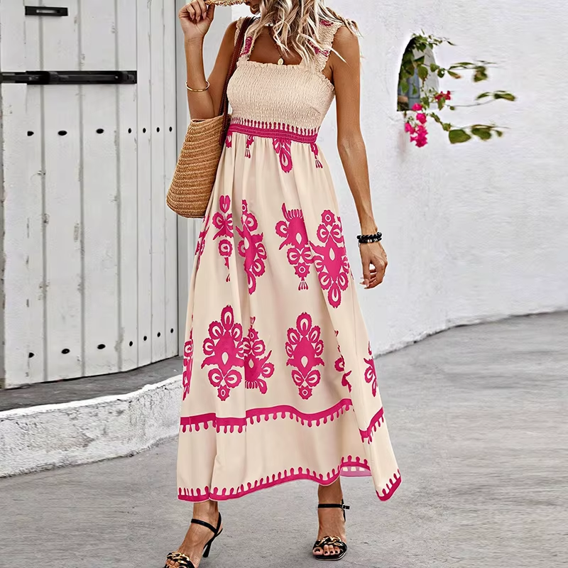 Vestido Maria Éden - Pink - Boho - Alças