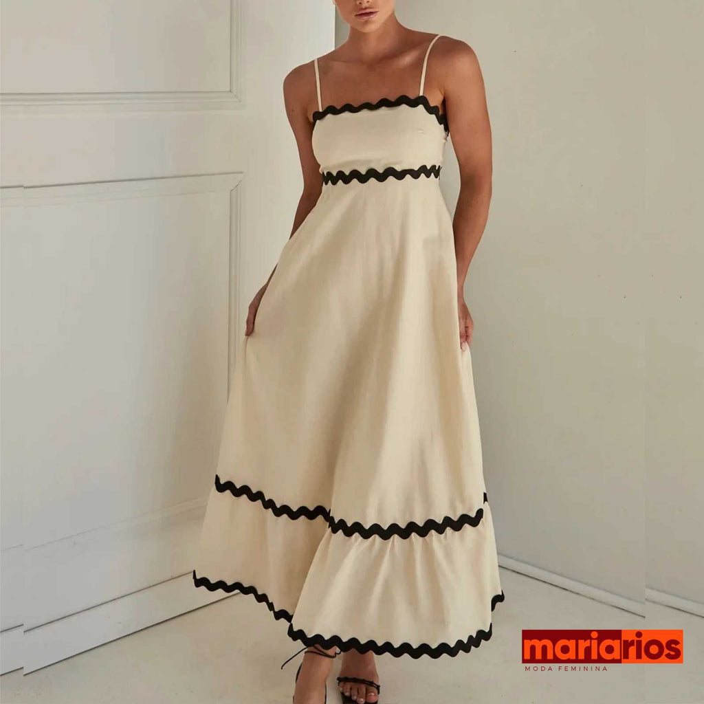 Vestido Maria Emma - Longo - Off White