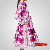 Vestido Maria Florentina - Floral - Pink