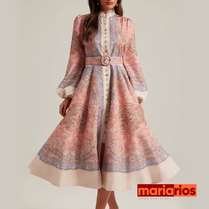 Vestido Maria Sabá - Rosa
