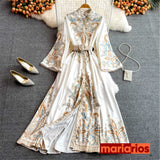 Vestido Maria Gabriela - Preto e Dourado