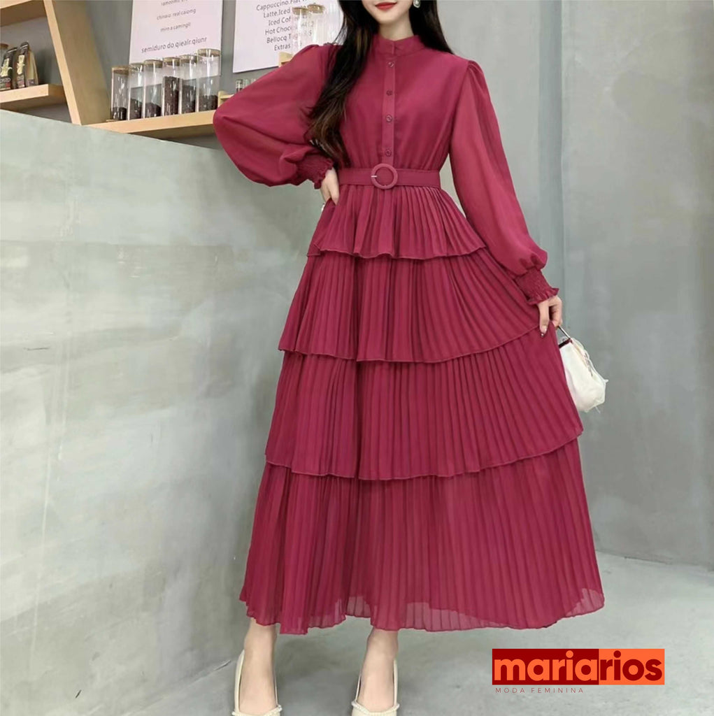 Vestido Maria Elma - Laranja
