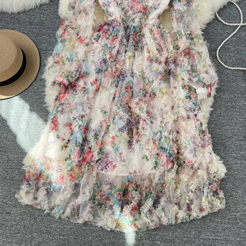 Vestido Maria Menina - Rosa - Tule