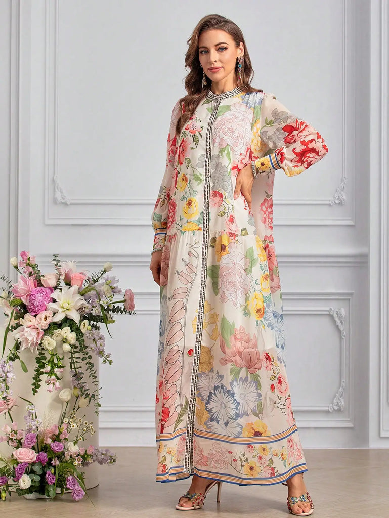 Vestido Maria Alencar - Floral - Rosa