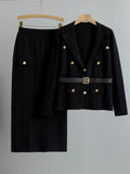 Conjunto Maria Alvarenga - Tricot Premium - Preto