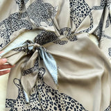 Vestido Maria Margareth - Onça - Bege