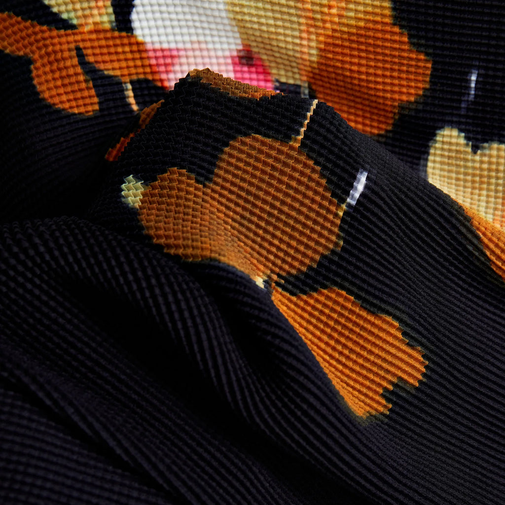 Conjunto Maria Fermina - Plissado - Preto e Marrom