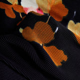 Conjunto Maria Fermina - Plissado - Preto e Marrom