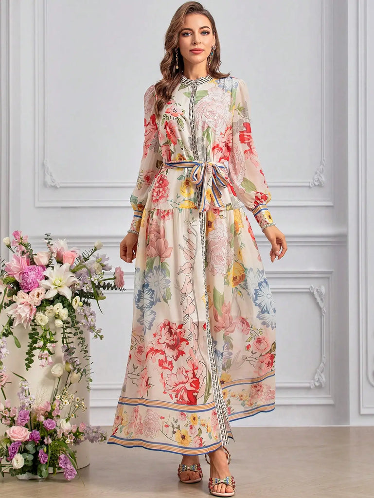 Vestido Maria Alencar - Floral - Rosa