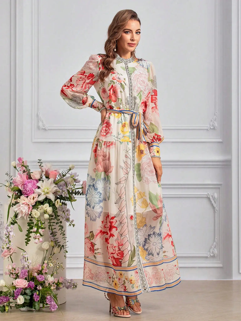 Vestido Maria Alencar - Floral - Rosa