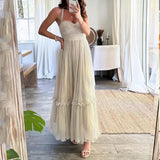 Vestido Maria Oceane - Off White - Tule Poá