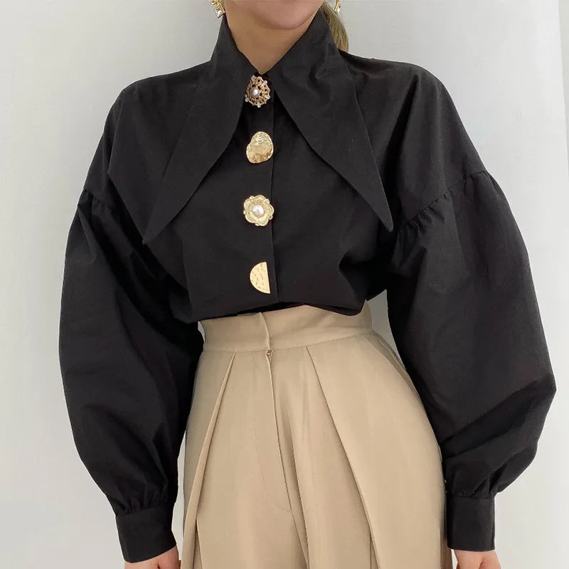 Camisa Maria Rezende - Preta