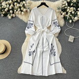 Vestido Maria Chiara - Branco - Bordado