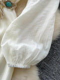 Vestido Maria Aurora - Off White - Boho
