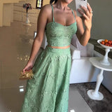 Conjunto Maria Muller - Bordado - Verde