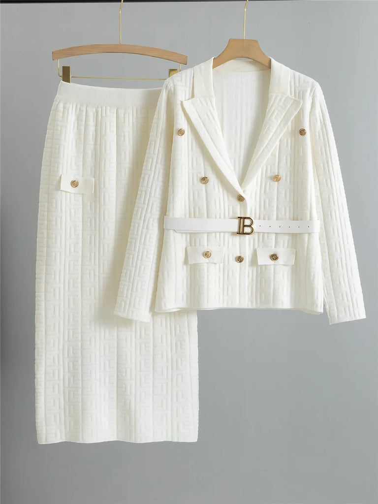Conjunto Maria Alvarenga - Tricot Premium - Preto