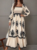 Vestido Maria Éden - Off White - Boho - Manga Longa