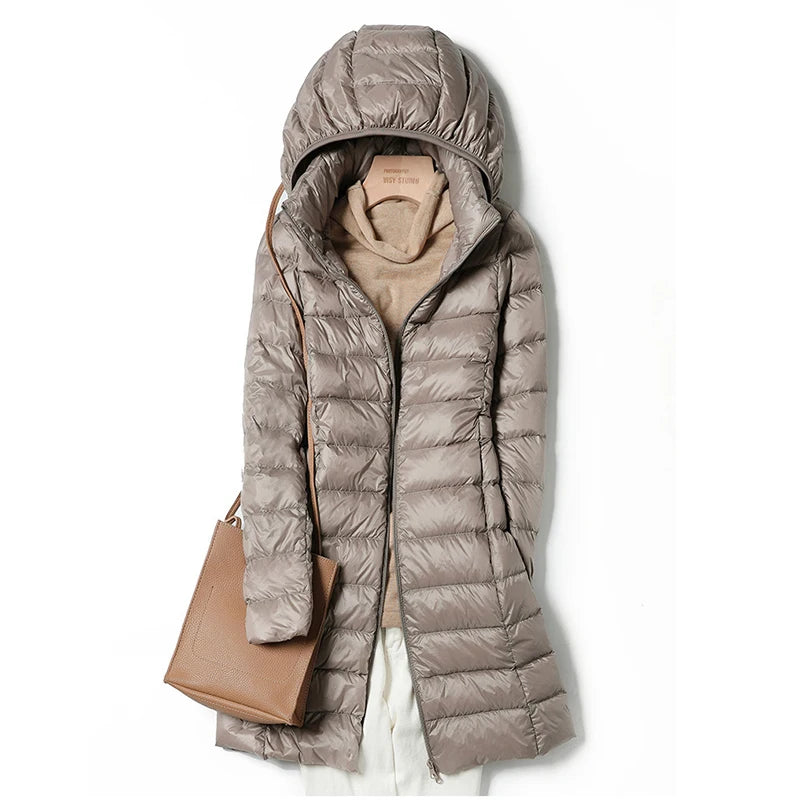 Jaqueta Longa Maria Puffer - Pena de Ganso