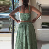 Conjunto Maria Muller - Bordado - Verde