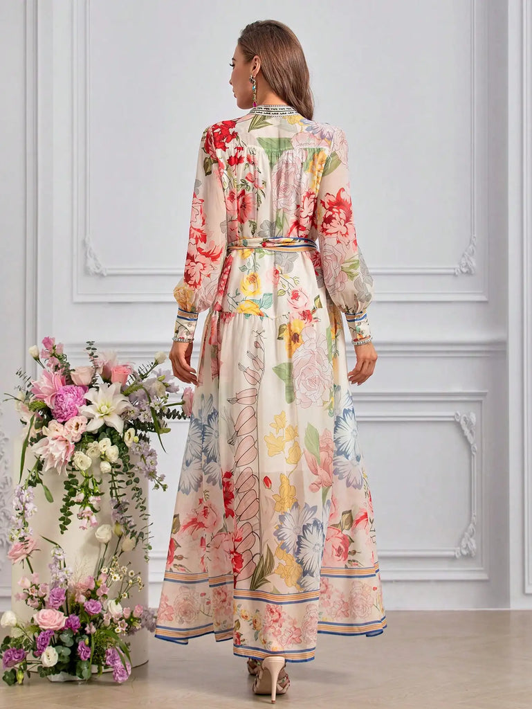 Vestido Maria Alencar - Floral - Rosa