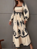Vestido Maria Éden - Off White - Boho - Manga Longa
