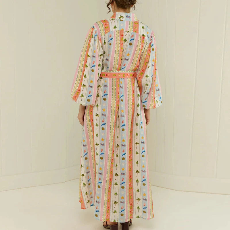 Vestido Maria Tropicália - Laranja
