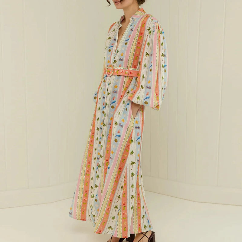Vestido Maria Tropicália - Laranja
