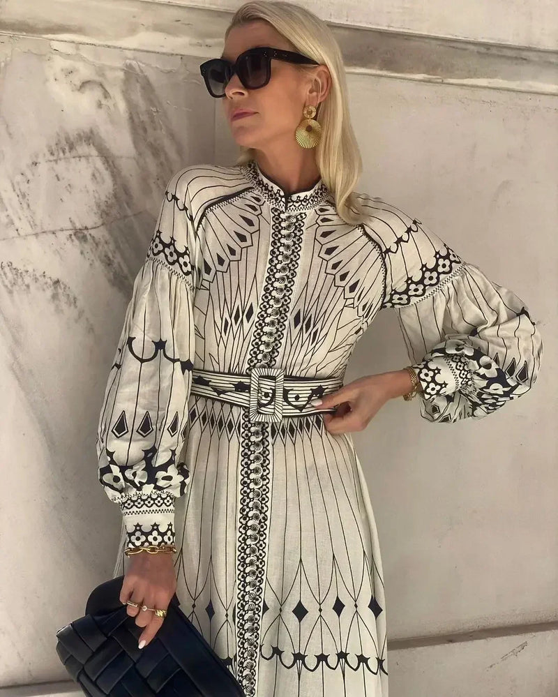 Vestido Maria Latifa - Bege