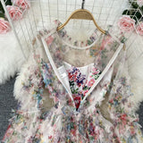 Vestido Maria Menina - Rosa - Tule