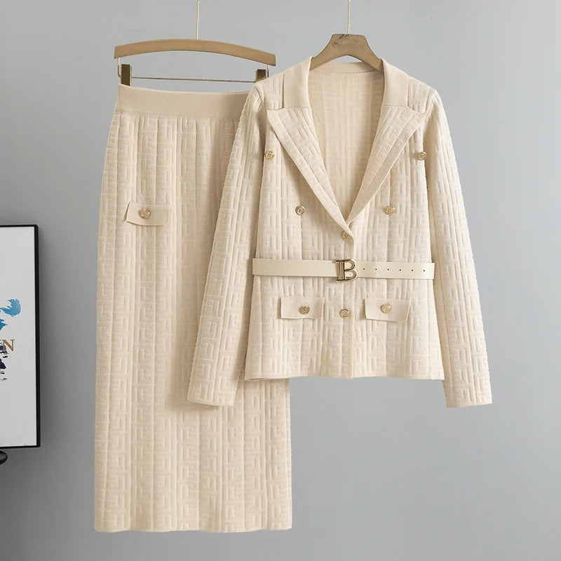 Conjunto Maria Alvarenga - Tricot Premium - Off White
