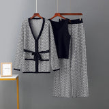 Conjunto Tricot 3 Peças Maria Neville - Preto