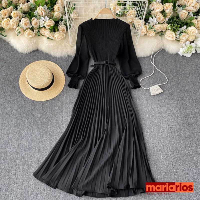 Vestido Maria Clara - Azul Claro