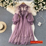 Vestido Maria Alda - Lilás