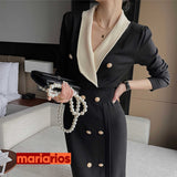 Vestido Maria Barros - Tricot - Preto