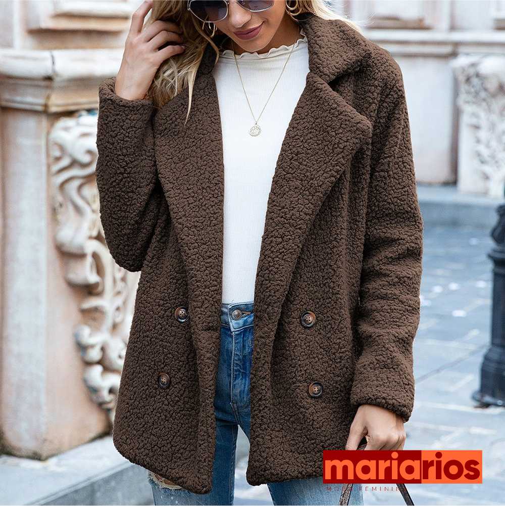 Casaco Teddy Maria Cecília - Bege