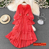 Vestido Maria Adele - Laranja
