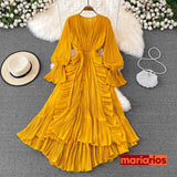 Vestido Maria Adele - Laranja