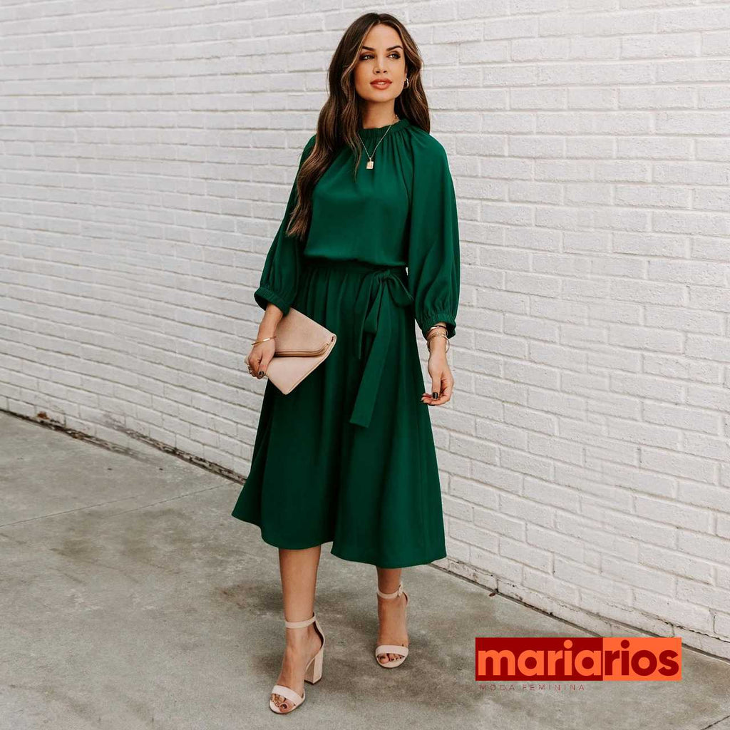 Vestido Maria Claudia - Marsala