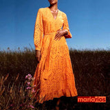 Vestido Maria Joana - Laranja